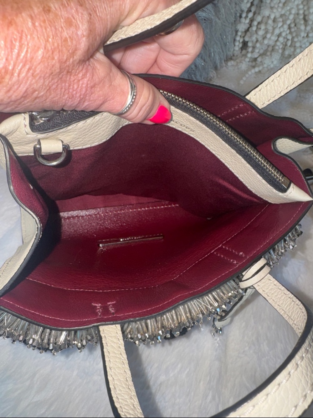 Marc Jacobs beads, and pom-pom Crossbody - Picture 5 of 11
